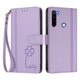 thumbnail image 3 of Funda Cartera Trébol para Xiaomi Redmi Note 8 4G con Ranuras Tarjetas y Carga Inalámbrica Morado claro, 3 of 6
