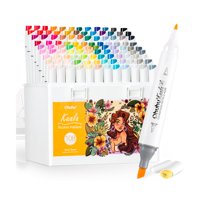 Ohuhu 108 Marcadores Alcohol Basicos Fina Y Biselada Fina