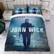 thumbnail image 4 of John Wick Conjunto de sábanas temático, trío de piezas, cómodo y amigable con la piel, diseño único, regalo de decoración para el hogar para familiares, amigos y fans,173cm *218cm, 4 of 6