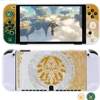 Funda Protectora Aaronmei Nintendo Switch Oled Blanca