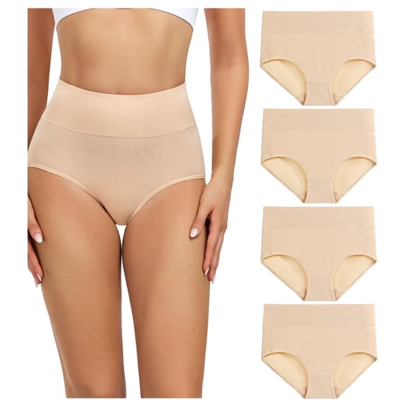 Calzoncillos completos de algodón Wirarpa para mujer después del parto, 4 unidades