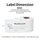 thumbnail image 2 of Rollos de etiquetas MarkDomain 30323, 54 mm x 102 mm, 1760 unidades, 2 of 9