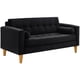 thumbnail image 2 of Sofa Retro 3C Felpa 04 Negro, 2 of 6