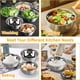 thumbnail image 5 of Juego de bowls para mezclar WEPSEN de acero inoxidable, 23 piezas, con tapas y tazas medidoras, 5 of 7