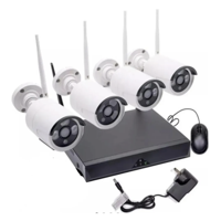 Genérico - Sistema De Televigilancia Dvr 04 Cámaras Wifi (Inalámbrica) Fhd + Disco Duro 1Tb