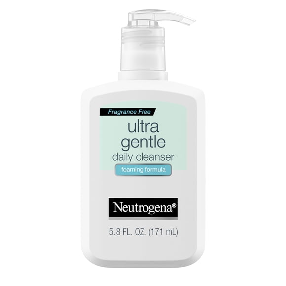 Limpiador Neutrogena Ultra Suave, espumoso, 170 ml, para piel sensible