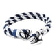 thumbnail image 1 of Pulsera hombre cordón y ancla acero blanco y azul, 1 of 6