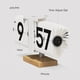 thumbnail image 3 of Reloj de escritorio Mooas Classic Modern Wood Flip (Negro), 3 of 6