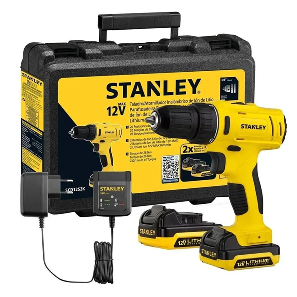 Stanley - Taladro De Rotación 12v Scd121s2k-b2 + 2 Baterías