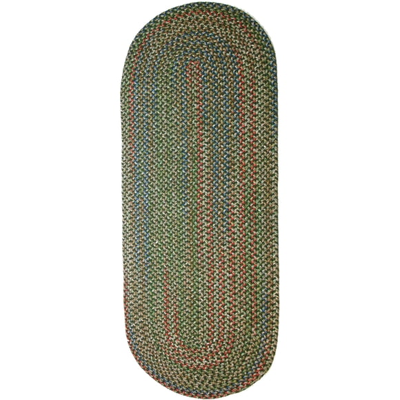 Alfombra Area Rug Rhody Katie KA63, color salvia, 60 cm x 240 cm, ovalada