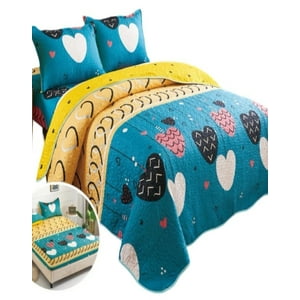 Todo Para El Hogar - Cubrecama Quilt 5 Piezas Con Juego De Sábanas