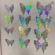 thumbnail image 1 of 12pcs Paper Butterfly Wall Stickers Decorations, 3D Hollow Three-dimensional Simulation Decoration For Living Room, 1 of 3