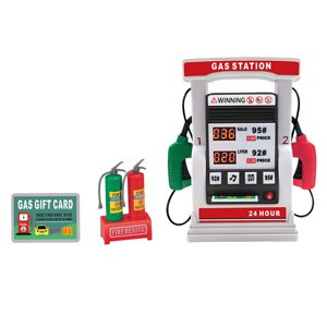 Magideal - Juego De Gasolinera, Juguetes Educativos Tempranos, Accesorios Para Juegos De Rol, Extintor De Incendios Gris Blanco