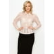 thumbnail image 1 of Blusa Plisada de Manga Larga de Organza M, 1 of 14