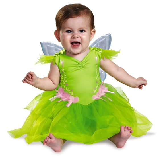 Disfraz de Tinker Bell Deluxe para bebés y niñas