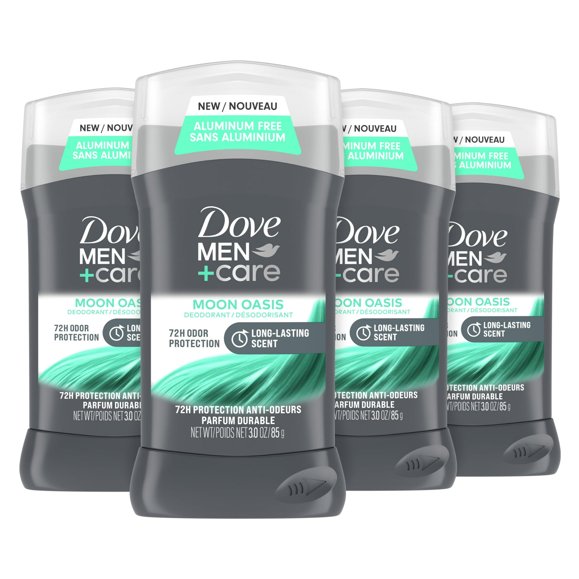 Desodorante Dove Men+Care Moon Oasis sin aluminio 72 H 4 x 90 ml | Lider