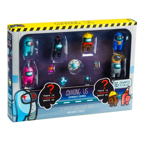 Figuras De Acción P.M.I. Among Us Series 3, Paquete De 8 Con Compañeros De Tripulación