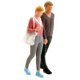 thumbnail image 4 of 1:64 Escala Pintada A Mano Modelo En Miniatura Pareja Figuras Parque Diorama Rosa, 4 of 5