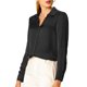 thumbnail image 5 of INSPIRE CHIC Camisas Elegantes para Mujer Cuello de Punto Manga Larga Blusa de Satén Suave Conjunto de Regreso a Clases para Maestras Negro S, 5 of 8