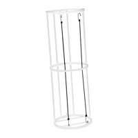 Ioensy - Estante Vertical Para Bolas, Soporte De Exhibición, Estante De Almacenamiento Para Sala De Niños, Gimnasios, Escuela, Blanco, 2 Capas