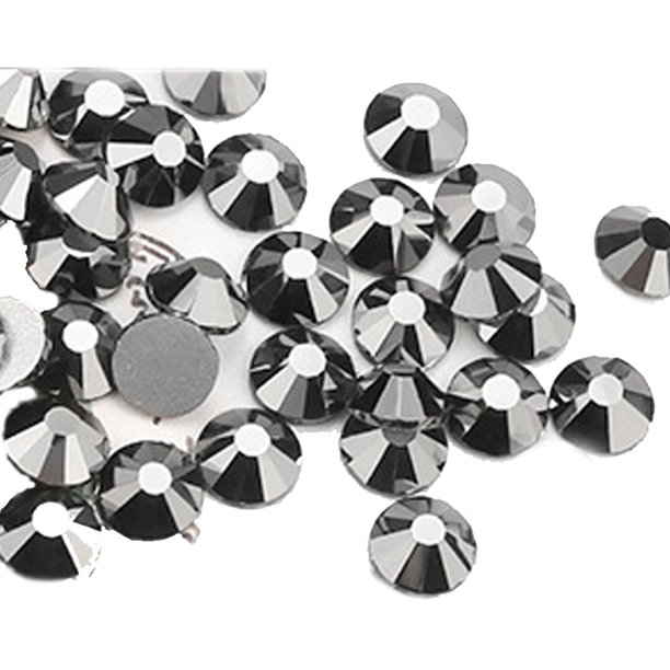Cristales de uñas con parte trasera plana, cristales de cristal para manualidades y disfraces de baile.