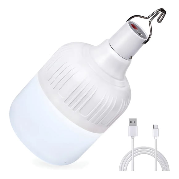 Lámpara Foco Led Portatil Recargable Emergencia Usb Luz 80w