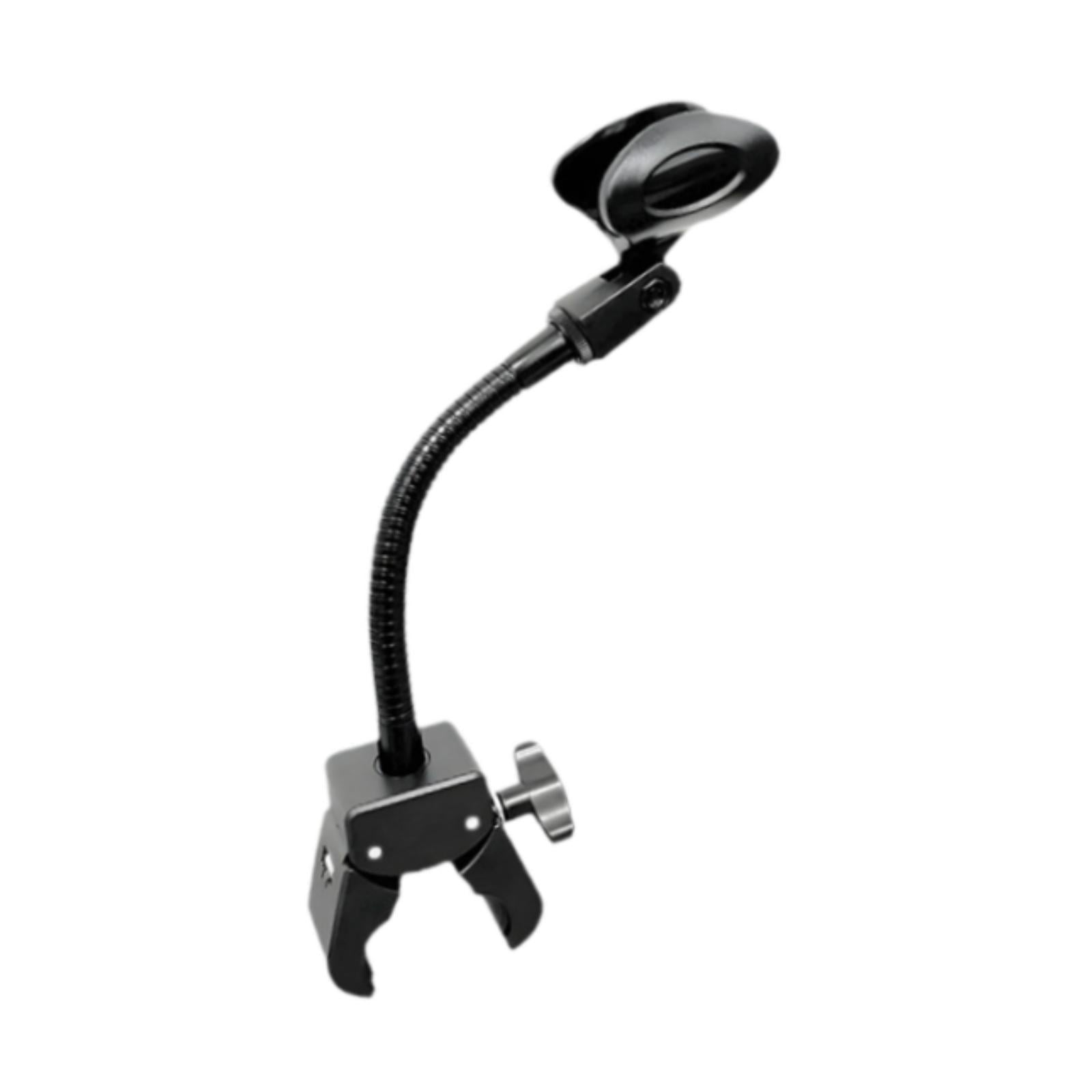 Magideal - Soporte De Micrófono Ajustable De 360 Degree Soporte De Micrófono De Micrófono Flexible De 360 Grados Topeador De Clips De Micrófono Para Bicicletas , Por 28 A 40 Mm