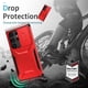 thumbnail image 2 of Funda Resistente para Samsung Galaxy S23 Ultra con Tapa Deslizante y Protección Militar Rojo, 2 of 6