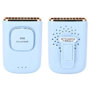 Genérico - Ventilador De Cuello Colgante Portátil Recargable Celeste