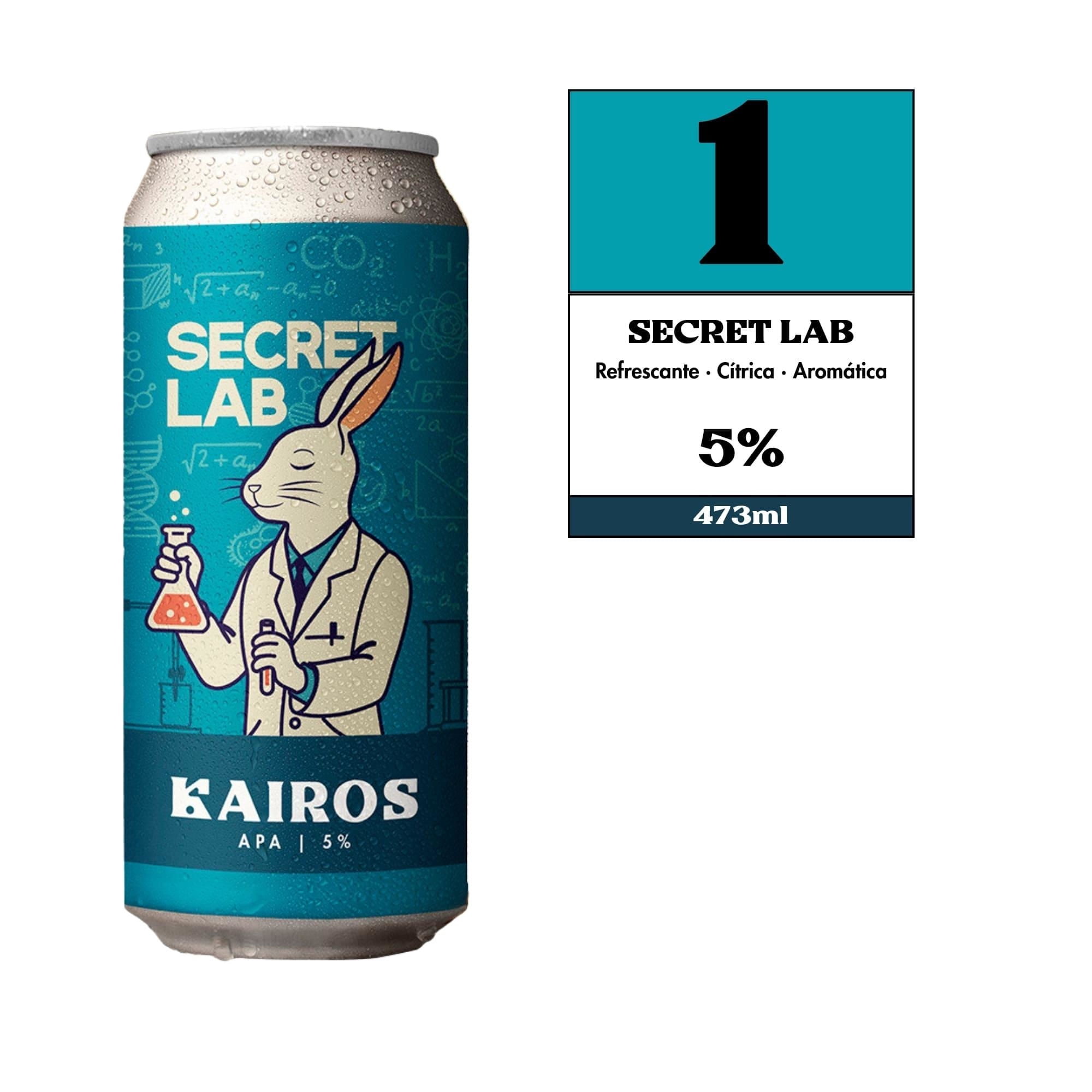 Cerveza Lata Secret Lab - Apa 473 ml Kairos