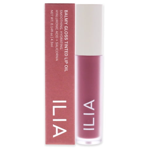 Ilia Beauty - Aceite Labial Teñido Con Brillo Balsámico - Persistente De Para Mujeres - 0,14 Oz De Aceite Labial