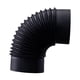thumbnail image 2 of Conector De Tubo De Codo De Estufa De 90°, Resistente, Negro, Para Adaptador De Tubo De Chimenea Para Camping, RV, Diámetro Interior De 15,3 Cm, 2 of 5