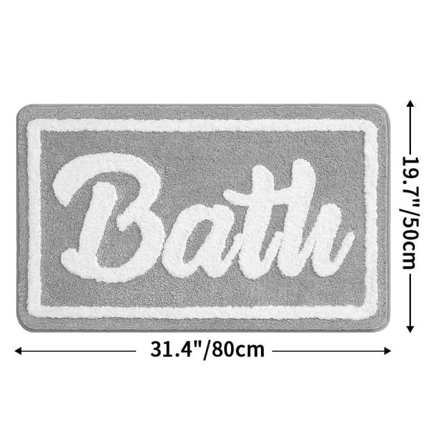 1pc Absorbent Non-Slip Bathroom Mat - Soft Plush Rug for Home and Bathroom - Machine Washable and Thickened Door Carpet - Perfect for Home Decor and Comfort