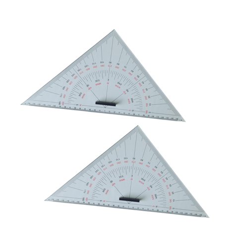 Bothyi - Regla Triangular, Transportador Profesional Portátil Para Profesores, Artistas, Enseñanza, Regla Isósceles