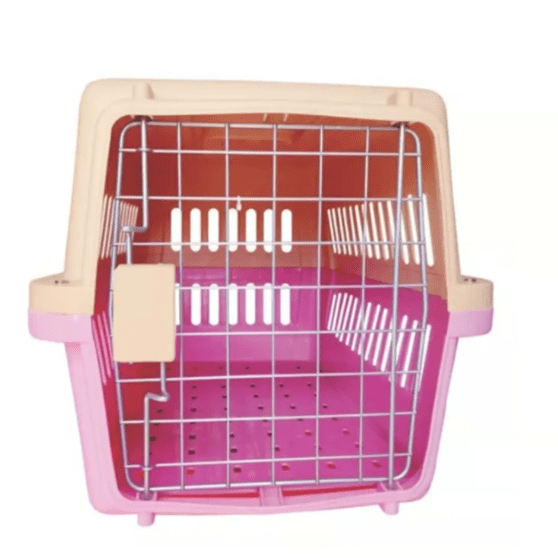 Genérico - Jaula Transportadora Kennel Perro 58x37x35cm Rosa
