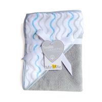 Mini Me - Toalla Capucha Para Bebé Unisex Gris