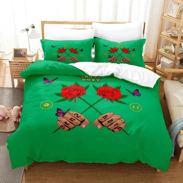 Eladio Carrion Rapper Bedding Set Duvet Cover Bed Set Quilt Cover Pillowcase Comforter Size Boys Adult Bed Sheets