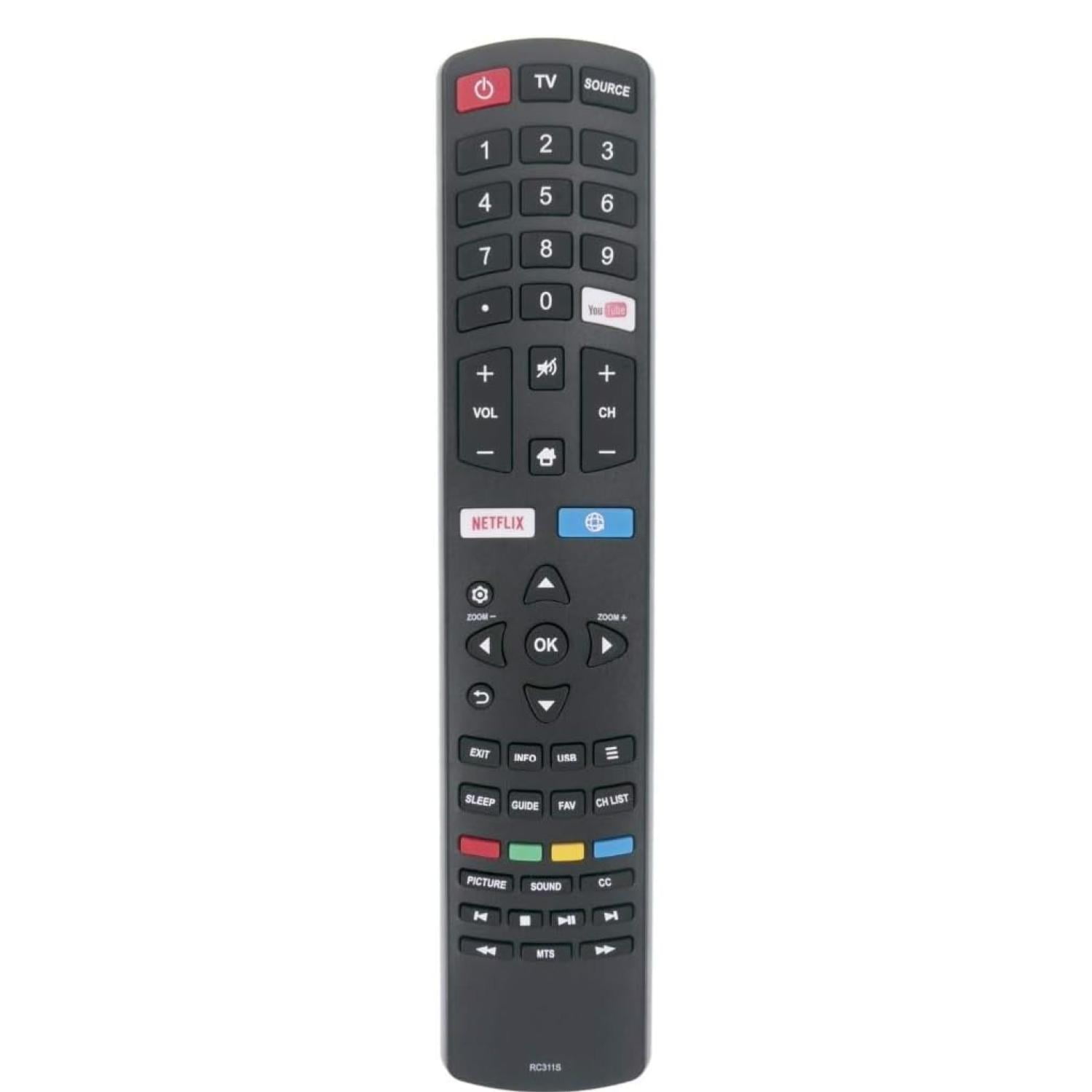 Lbn - Control Remoto Universal Para Tv Tcl Daewoo Philco Jvc Negro