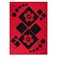 thumbnail image 1 of Alfombra Moderna 16x16 cm Polipropileno Rojo, 1 of 3