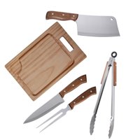 Set Parrilla 5 Piezas Acero Inoxidable Arthome Par37