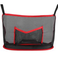 Xusx111 - Portador De Bolsillo De Bolsillo De La Red Del Coche, Bolsa De La Red De Almacenamiento Del Conductor Para Bolsos Y Bolsos, Conducción Segura (Roja)
