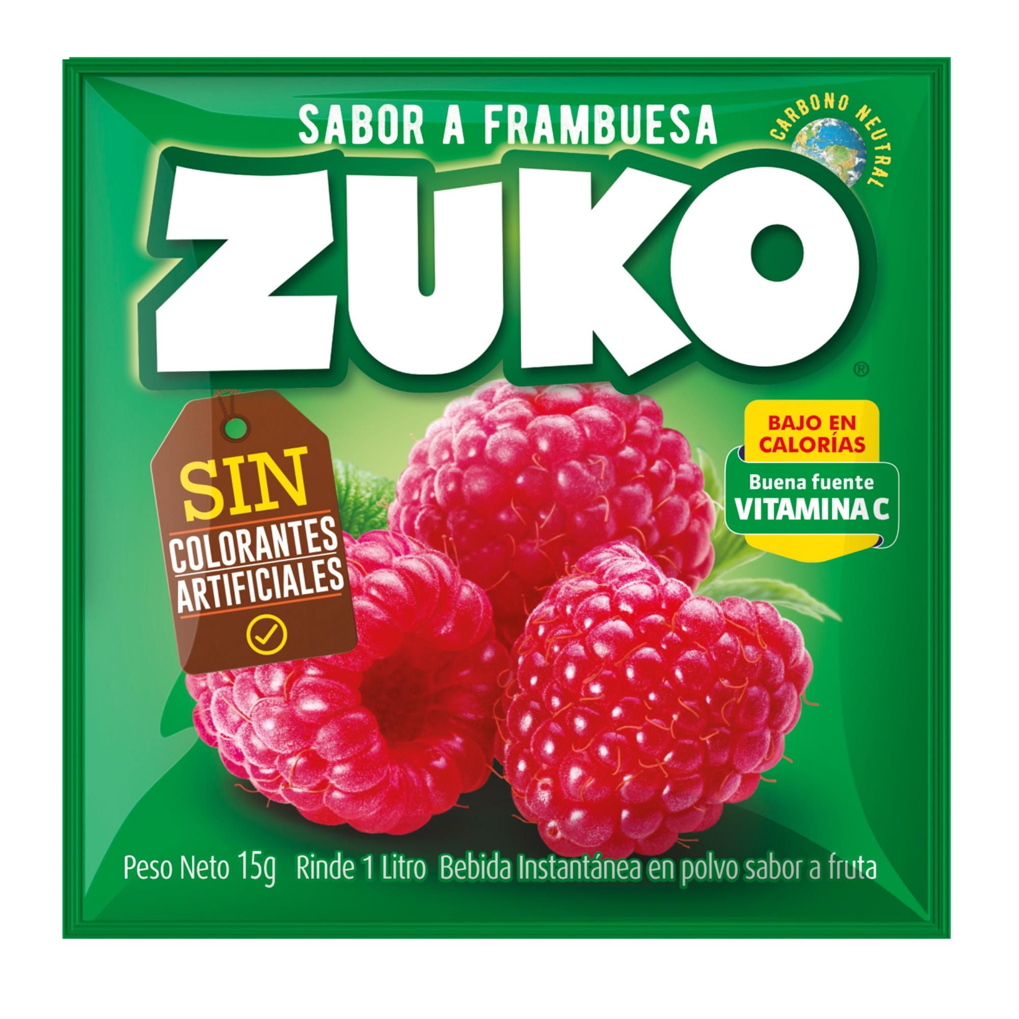 Refresco Sabor Frambuesa Sobre 15 g Zuko