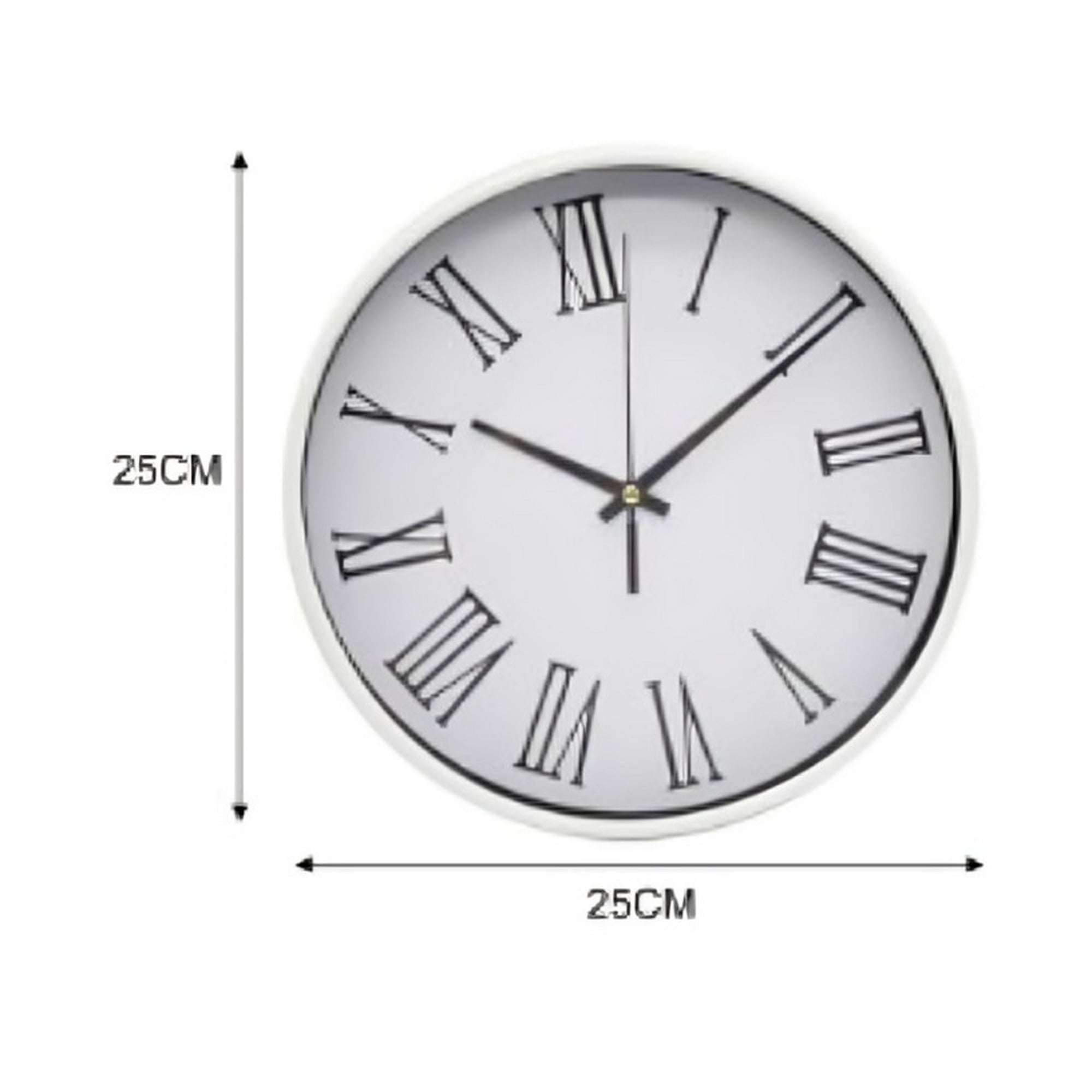 Genérico - Reloj De Pared 25 Cm De Diámetro