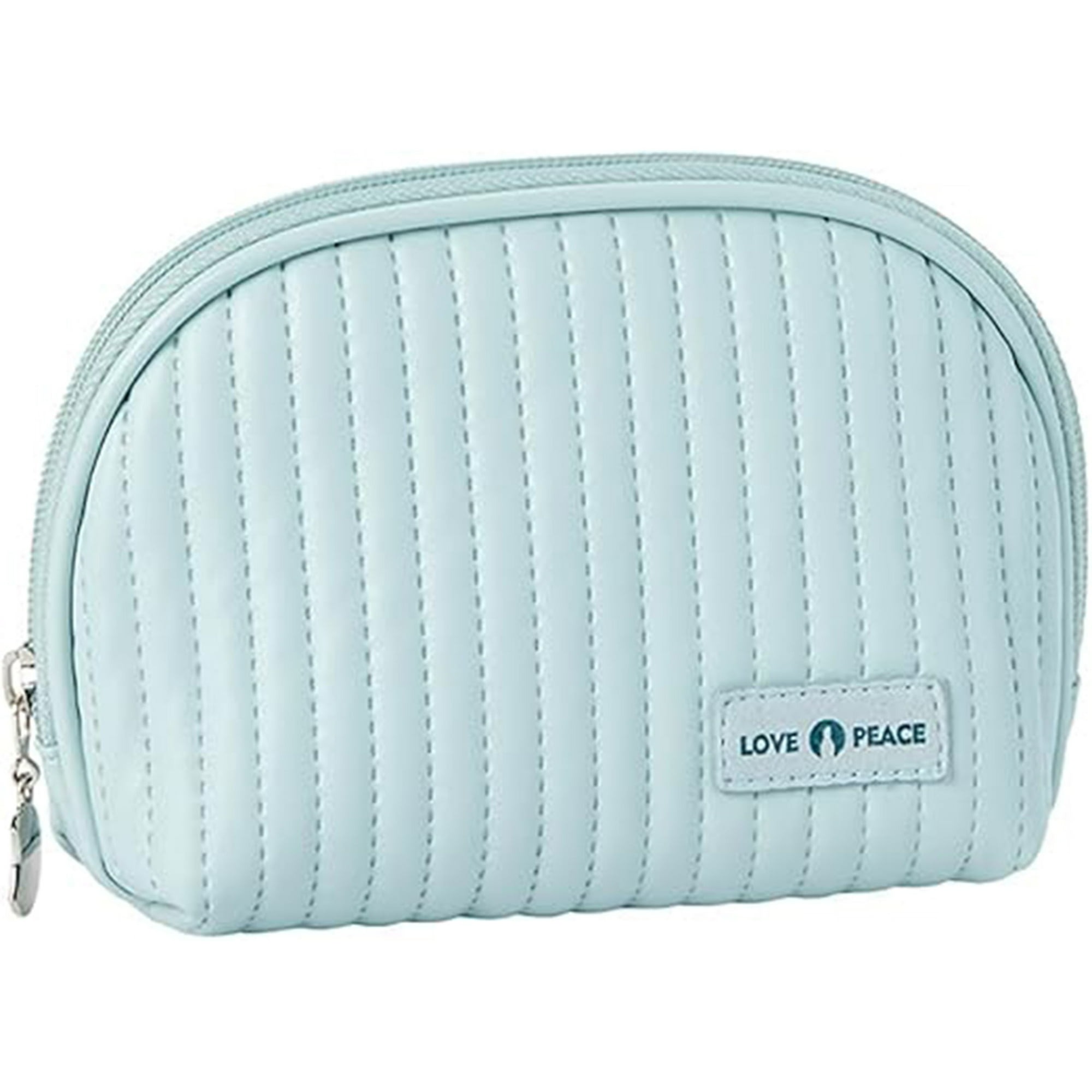 Veatool - Bolsa De Almacenamiento Semicircular, Hermosa Bolsa De Almacenamiento De Maquillaje De Bolsos, Bolsa De Maquillaje Minimalista, Diseño Abierto, Compacta Y Portátil