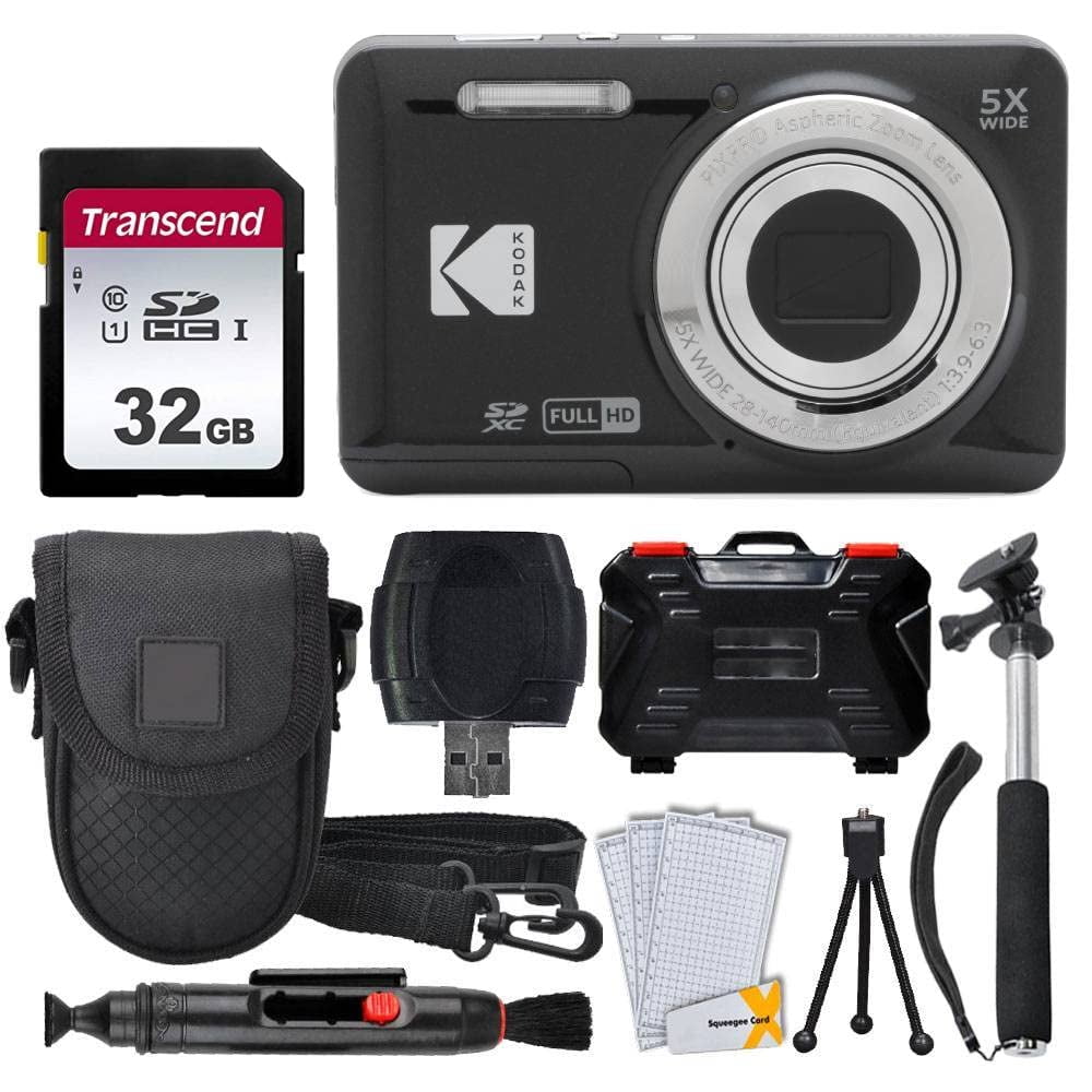 Cámara digital Kodak PIXPRO FZ55 16MP 5x Zoom 32GB Negra | Lider