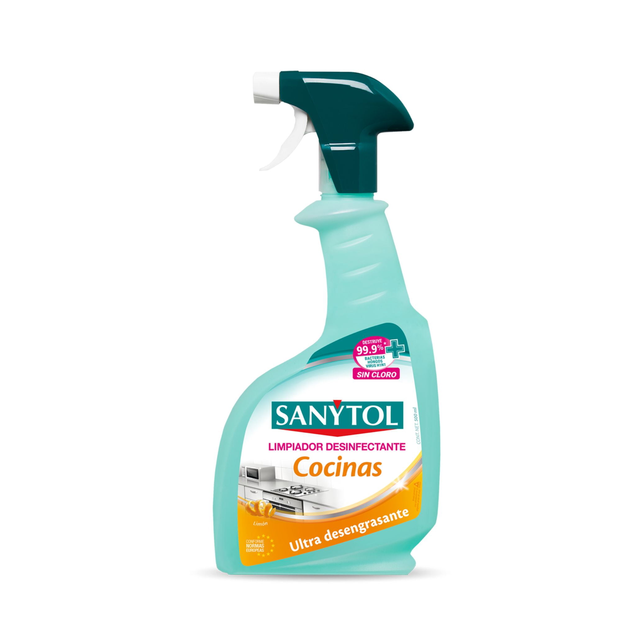 Limpiador Desinfectante de Cocina con gatillo 500ml - Sanytol