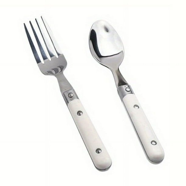2pcs Toddler Utensils Set, Stainless Steel Baby Forks And Spoons, Metal Child Safe Flatware With Easy-Grip Handles, Silverware Children's Flatware For Juniors, Toddlers, Preschoolers, School Age Child