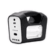 thumbnail image 1 of Kit Emergencia Solar Panel Camping Linterna Led Ampolletas Blanco Negro, 1 of 3