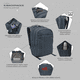 thumbnail image 2 of Mochila Pronet L Melange Portalaptop Azul Head, 2 of 4