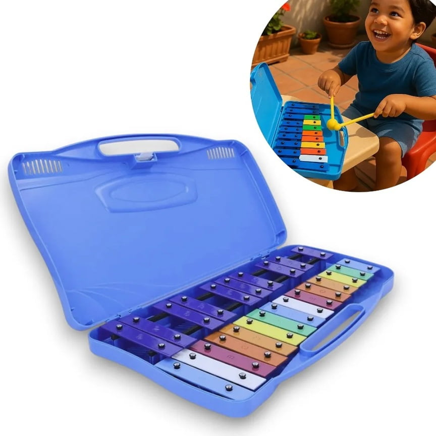 Genérico - Metalofono 25 Notas Piano De Laminas Didactico Cromatico